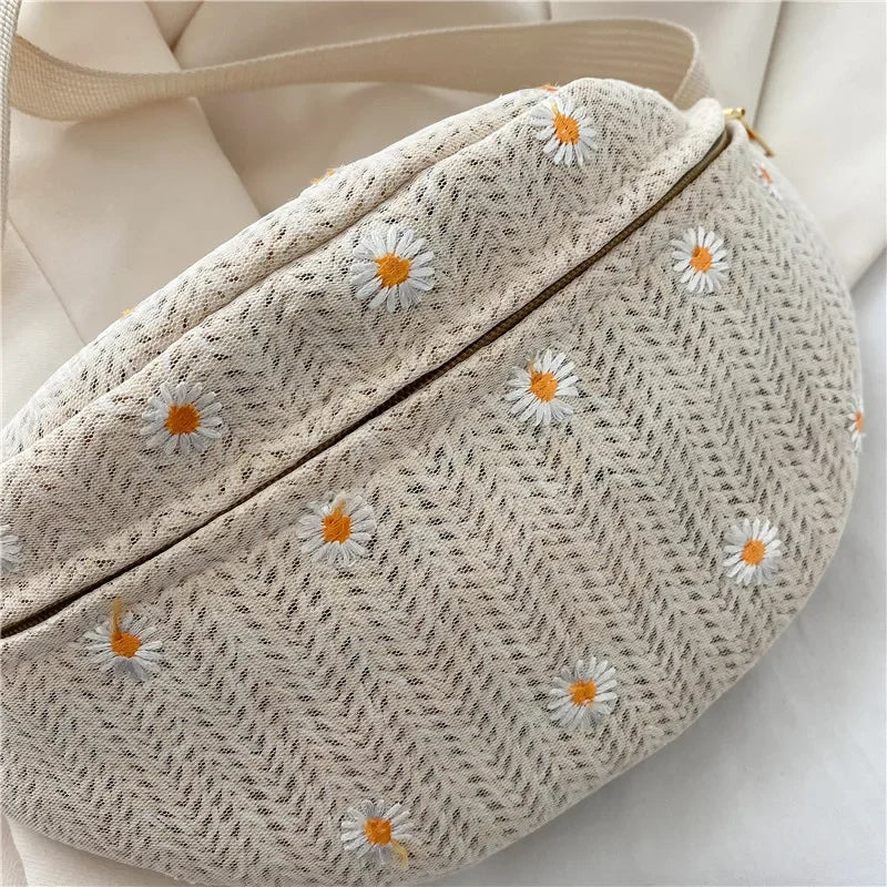 Sac banane fleurs