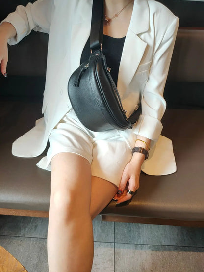 Sac banane cuir luxe