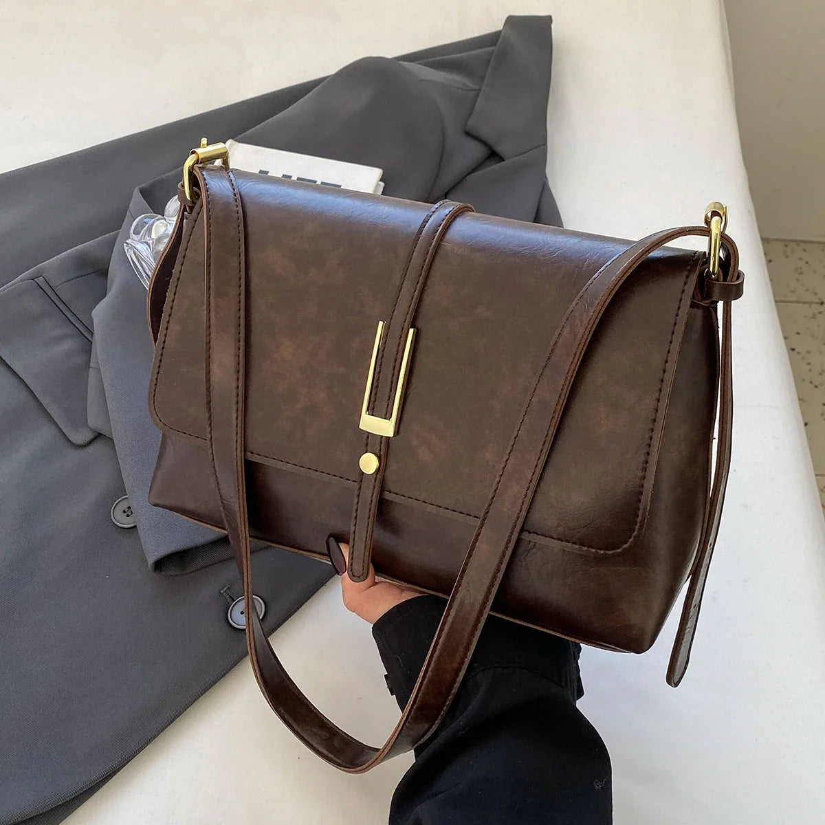Sac à bandoulière pour femmes d'âge moyen et âgées, sac pour belle-mère, élégant, simple épaule, petit sac à dos