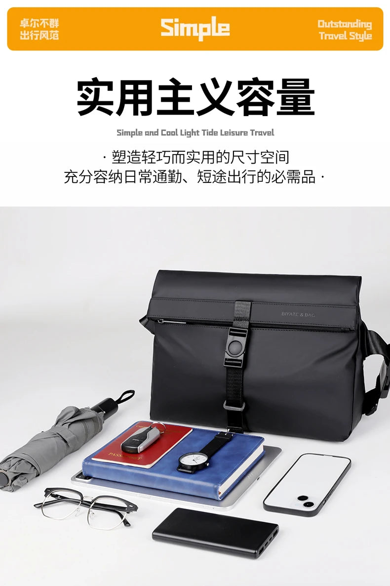 Oxford Messenger Hobos Sac à main pour homme, sac à main pour homme, haute qualité, mince, grande capacité, initié