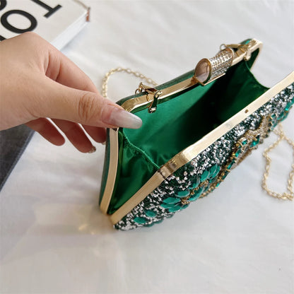 sac de luxe femme pochette soirée femme sac de soirée pour femme Pochettes de soirée en biscuits étincelants pour femmes, sac à bandoulière QueParty Gemstone, sacs à main de créateur, luxe, mariage, Rh, 2024