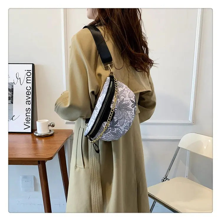 Sac banane fleuri