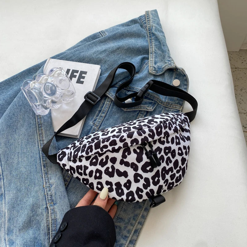 Sac banane femme léopard