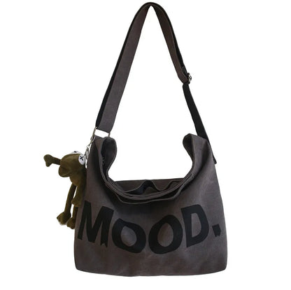 sac a main femme sac de cours grand sac à main femme sac bandouillere femme Sac fourre-tout en toile de qualité pour femmes, fourre-tout de grande capacité avec pendentif, sacoche à bandoulière