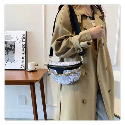 Sac banane fleuri