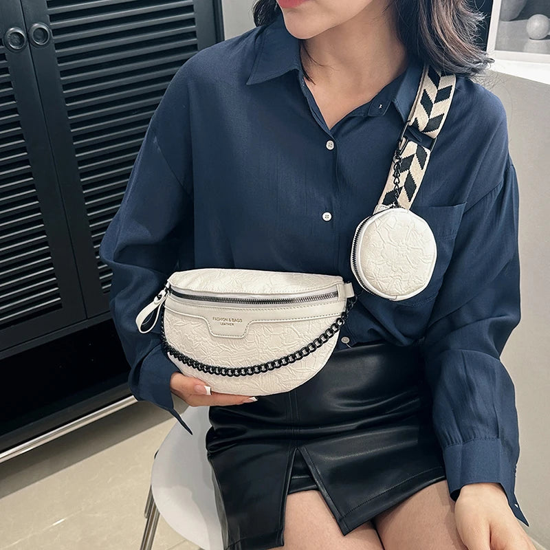 Sac banane femme fleuri