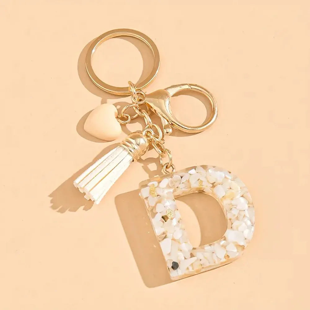 Porte clé avec lettre alphabet