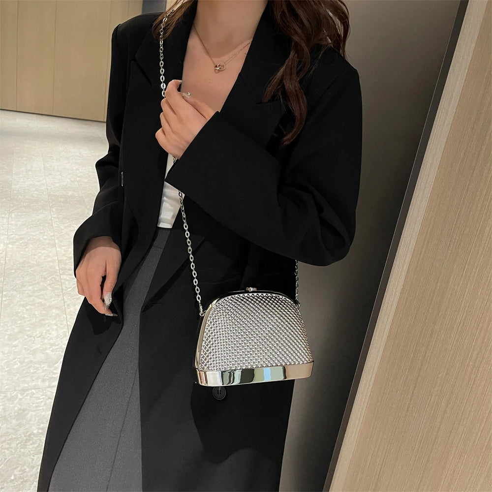 sac de luxe femme marque célèbre sac mariage sac soirée femme MOODS arc-en-ciel couleur luxe sacs de soirée pour les femmes élégantes dîner de mariage acrylique chaîne épaule bandoulière coquille sac 2025