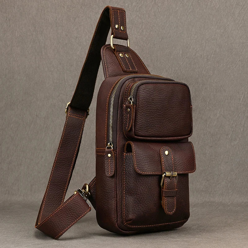 Sac banane homme en cuir
