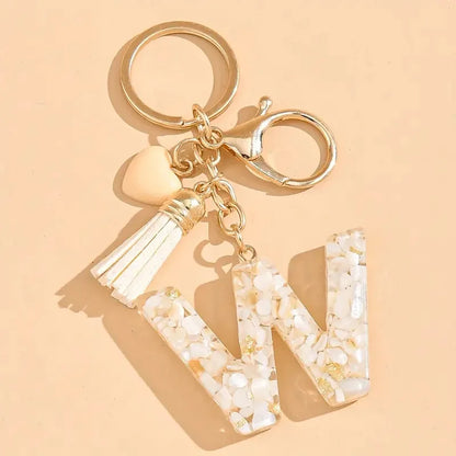 Porte clé avec lettre alphabet