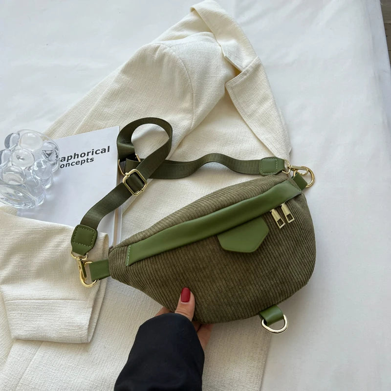Sac bandoulière velours