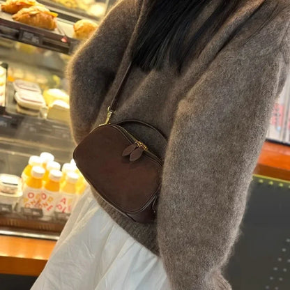 Sac à bandoulière en cuir véritable de vache pour femmes, sac à main en cuir Nubuck de bonne qualité, Design de luxe à la mode