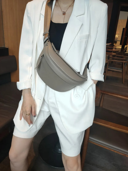 Sac banane cuir luxe