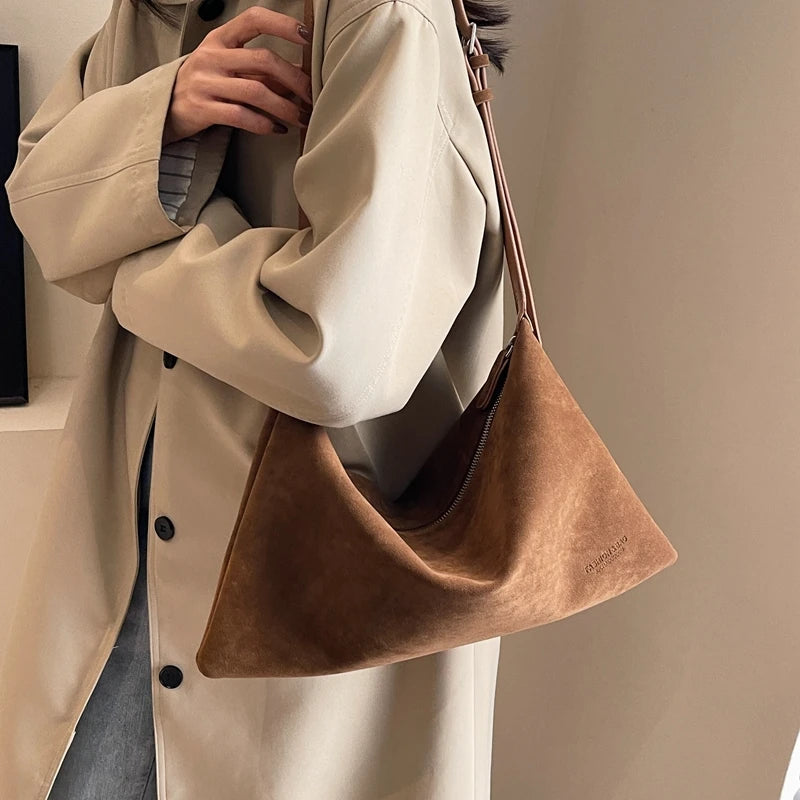 sac a mains femme sac bandouillère femme Sacs à bandoulière vintage pour femmes, sac messager en daim souple, sac Hobo, grande capacité, sacs à main de créateur de luxe, fourre-tout initiés, mode 2024