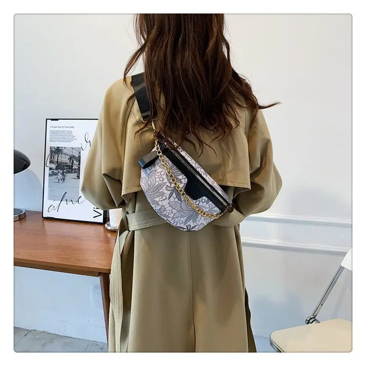 Sac banane fleuri