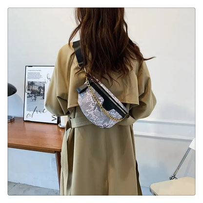 Sac banane fleuri