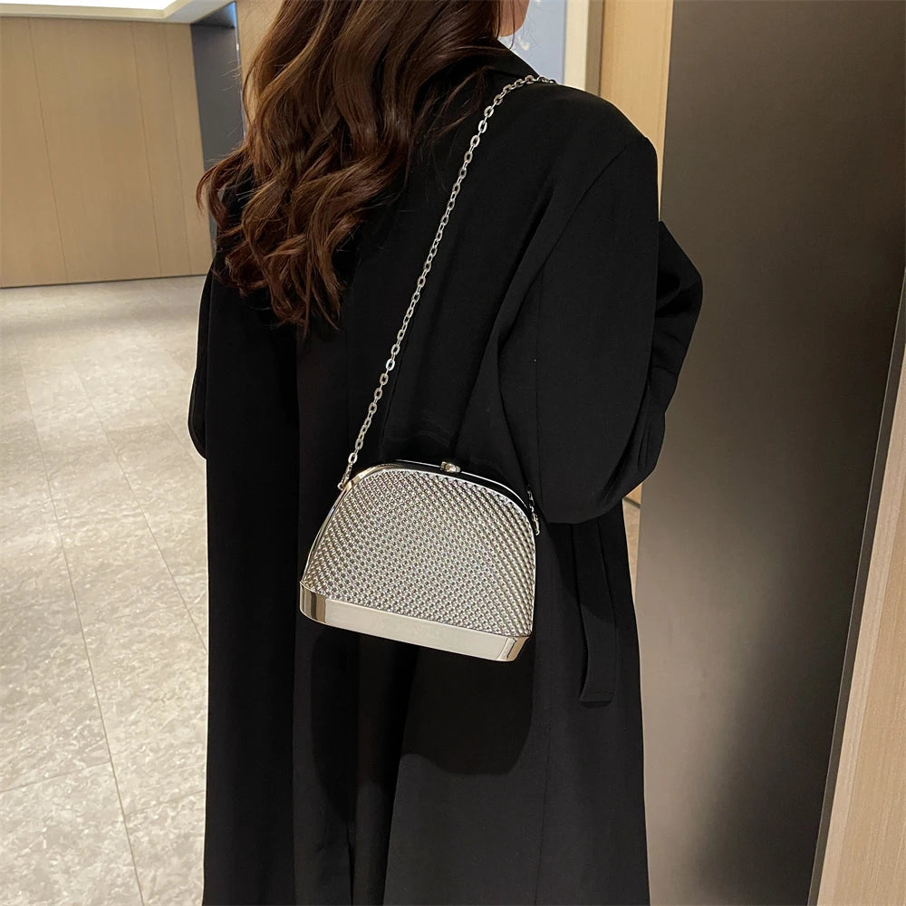 sac de luxe femme marque célèbre sac mariage sac soirée femme MOODS arc-en-ciel couleur luxe sacs de soirée pour les femmes élégantes dîner de mariage acrylique chaîne épaule bandoulière coquille sac 2025