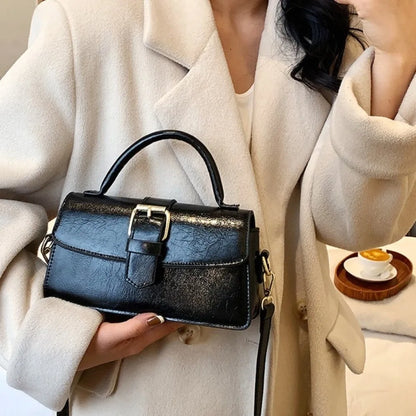 Sac à main coréen en cuir PU pour femmes, sac à bandoulière carré coréen sous les bras, grande capacité, polyvalent