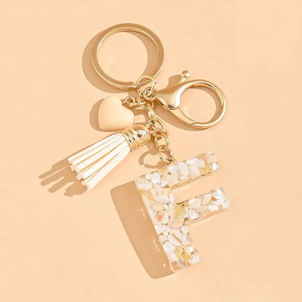 Porte clé avec lettre alphabet