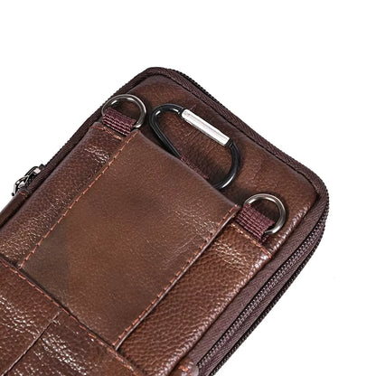 Pochette cuir ceinture homme