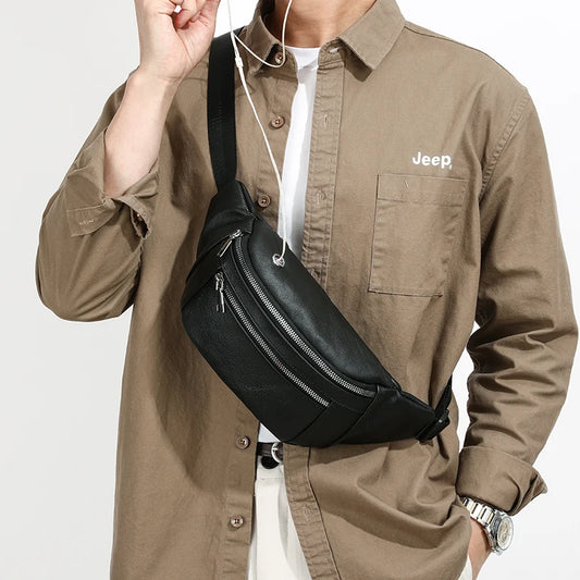 Sac poitrine homme cuir