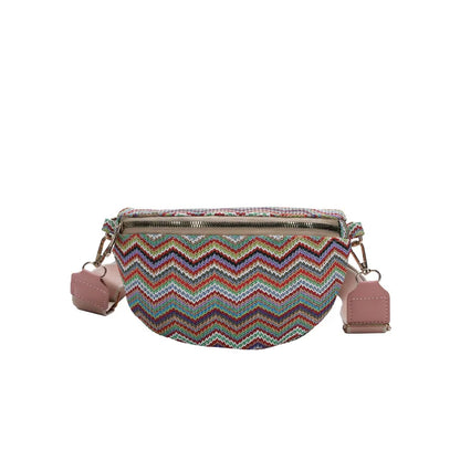 Sac banane femme tressé