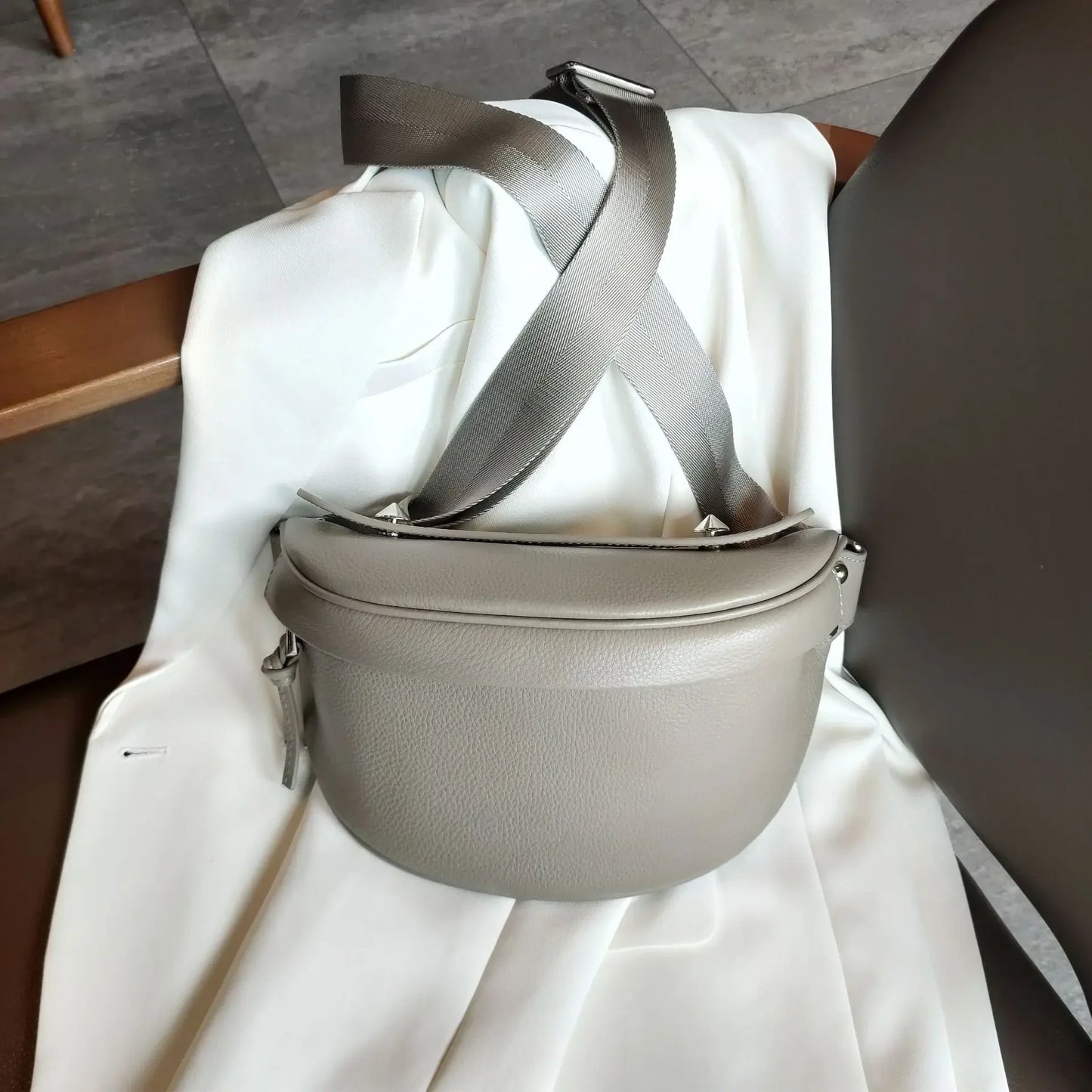 Sac banane cuir luxe