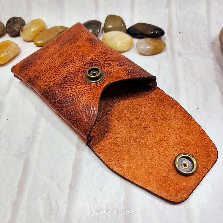 Pochette cuir homme ceinture