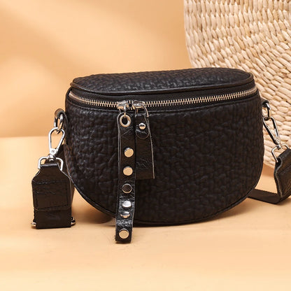 Grand sac banane femme cuir