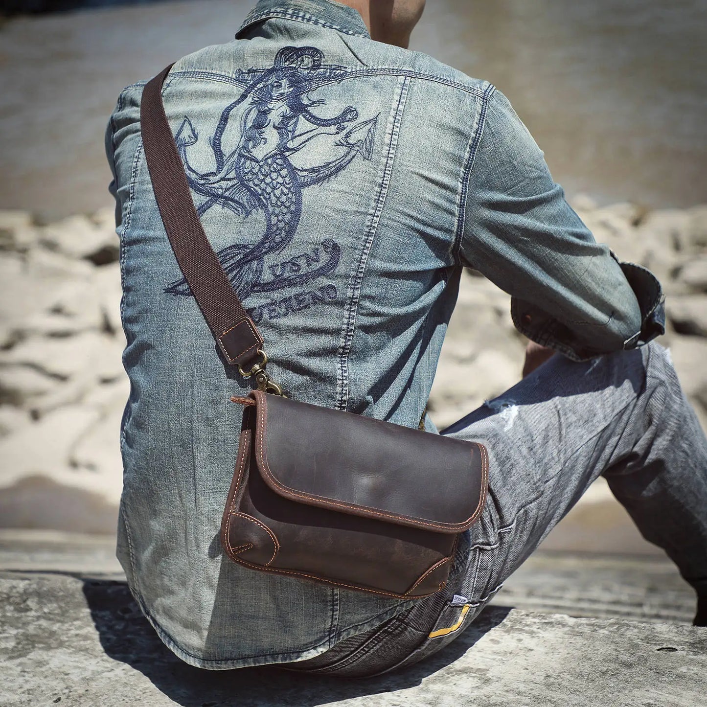 Sac banane bandoulière homme