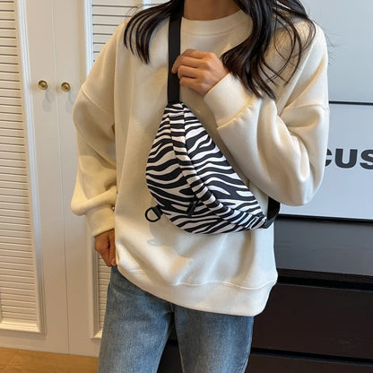 Sac banane noir et blanc