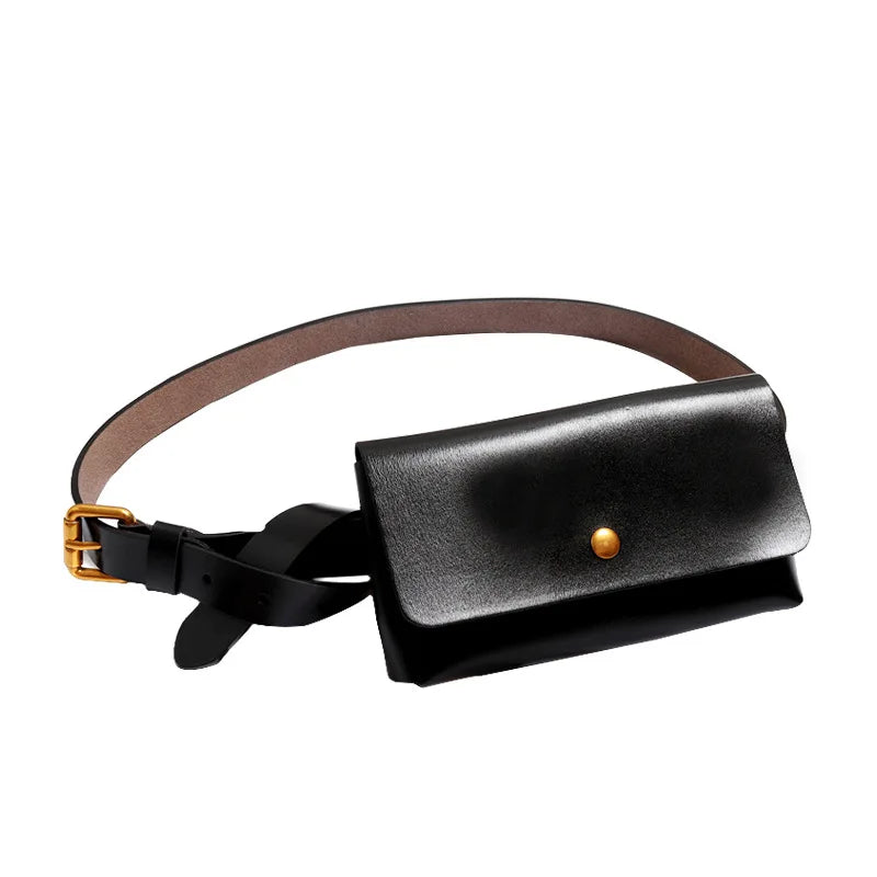Pochette ceinture cuir
