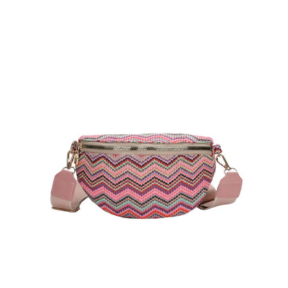 Sac banane femme tressé
