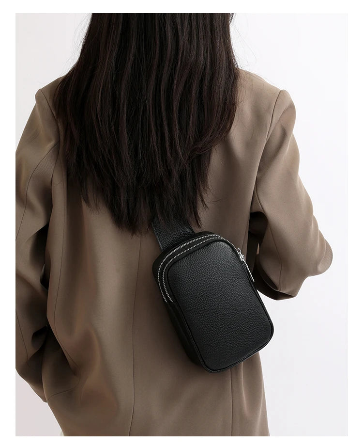 Petit sac banane cuir