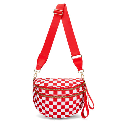 Sac banane carreaux
