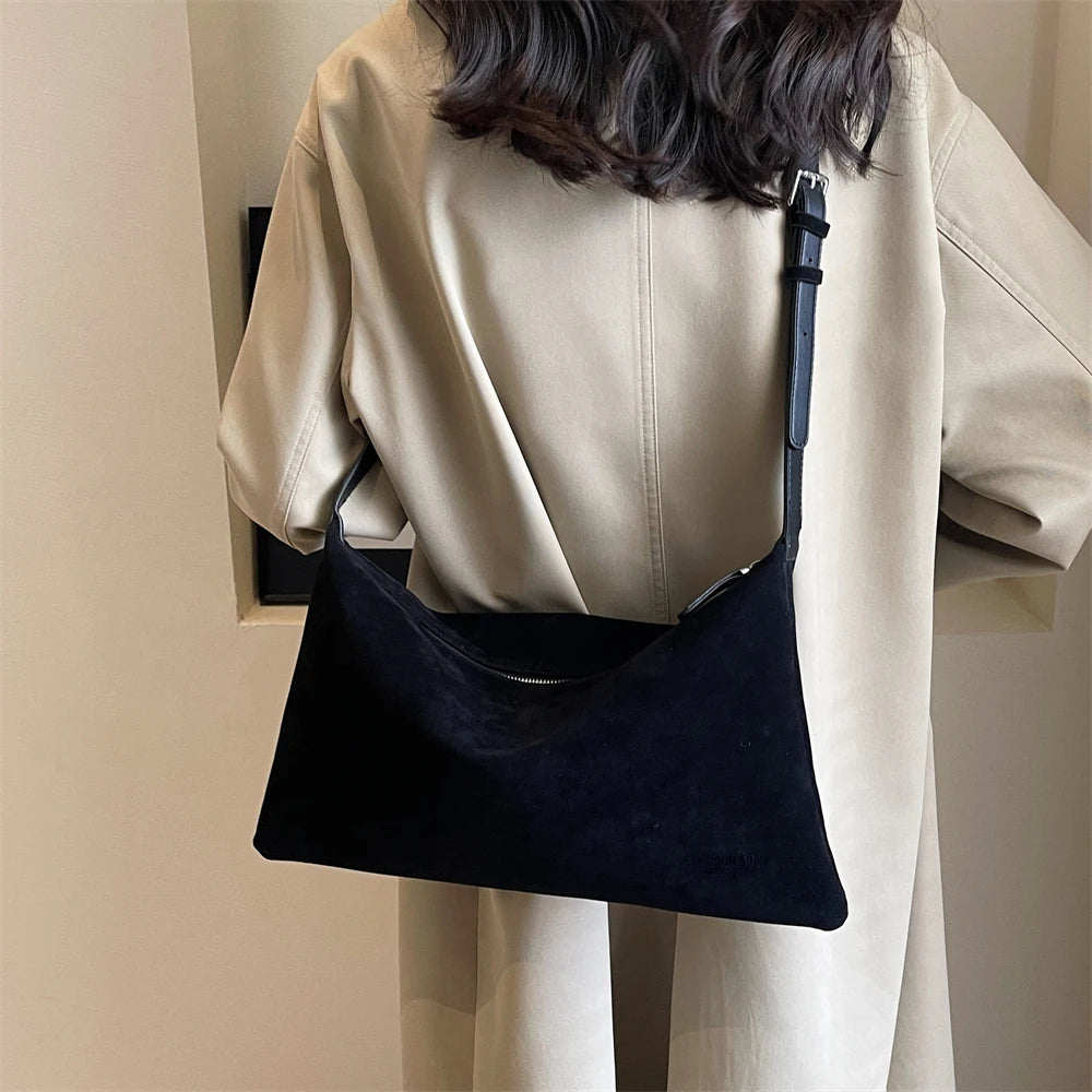 sac a mains femme sac bandouillère femme Sacs à bandoulière vintage pour femmes, sac messager en daim souple, sac Hobo, grande capacité, sacs à main de créateur de luxe, fourre-tout initiés, mode 2024