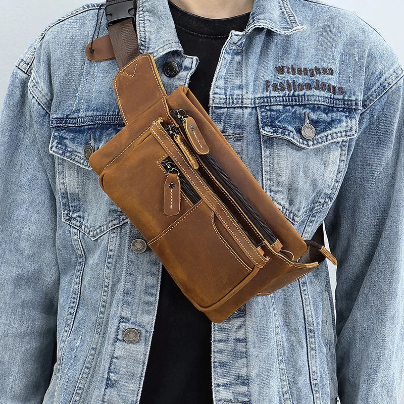 Sac banane avec poches devant