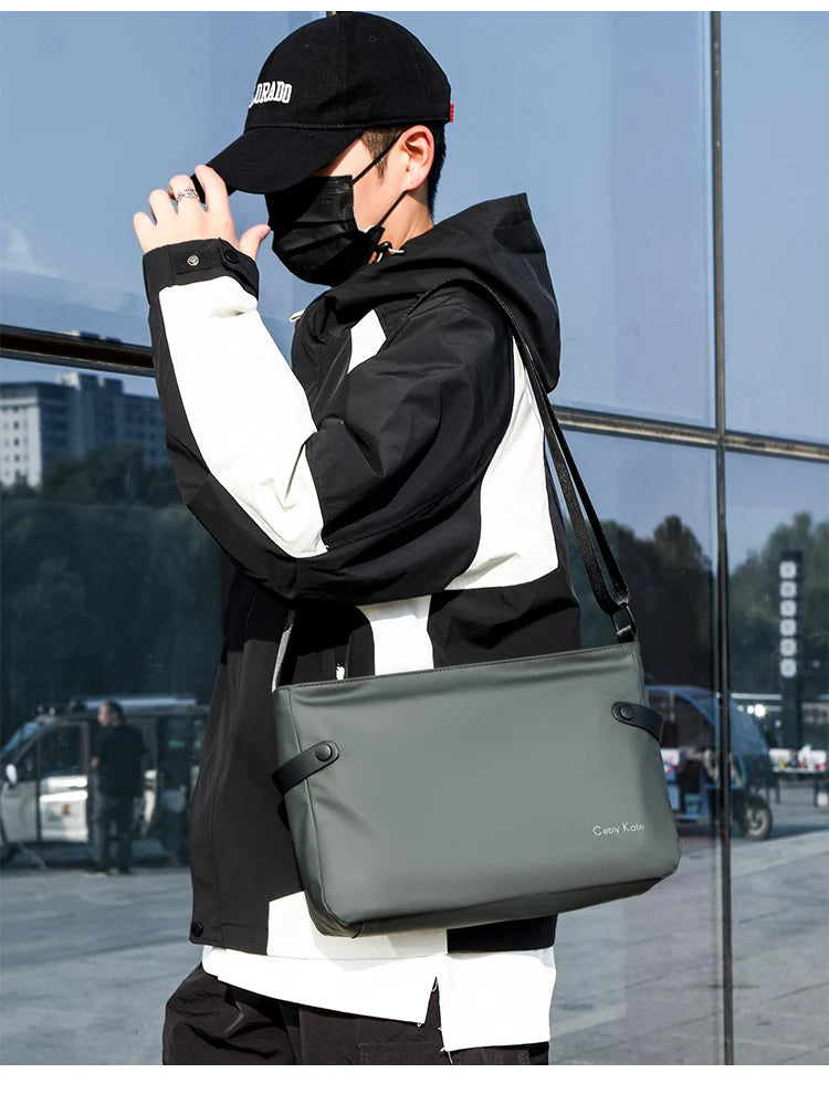 Sac à bandoulière étanche pour hommes, grande capacité, sacoche pour hommes, Style minimaliste, sac à main, sacs à bandoulière Bolsos