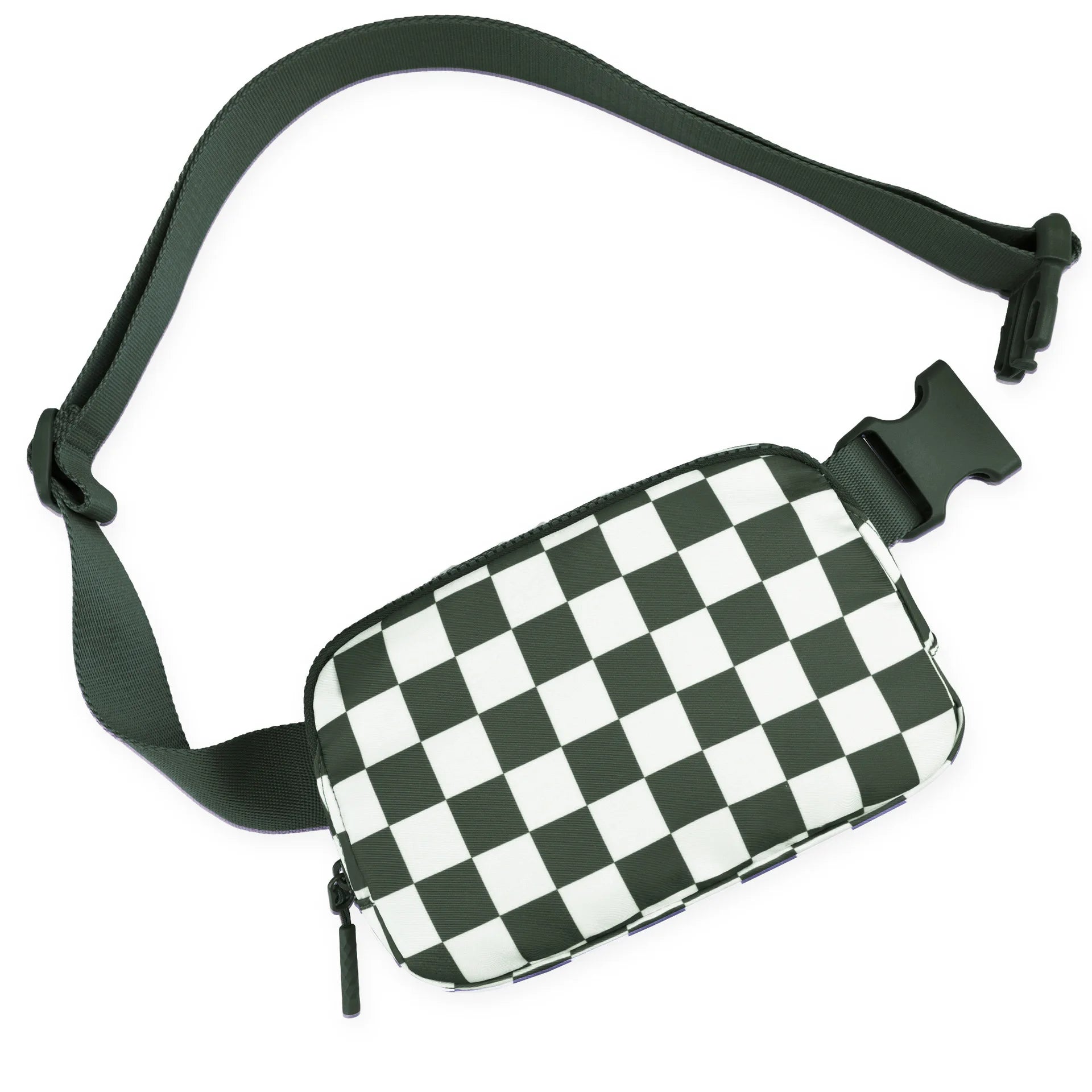Sac banane à carreaux