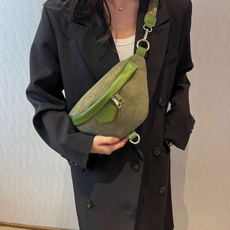 Sac bandoulière velours