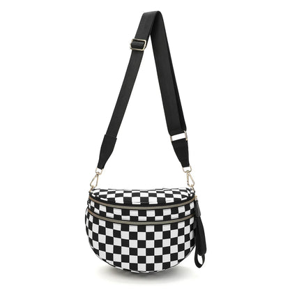 Sac banane carreaux
