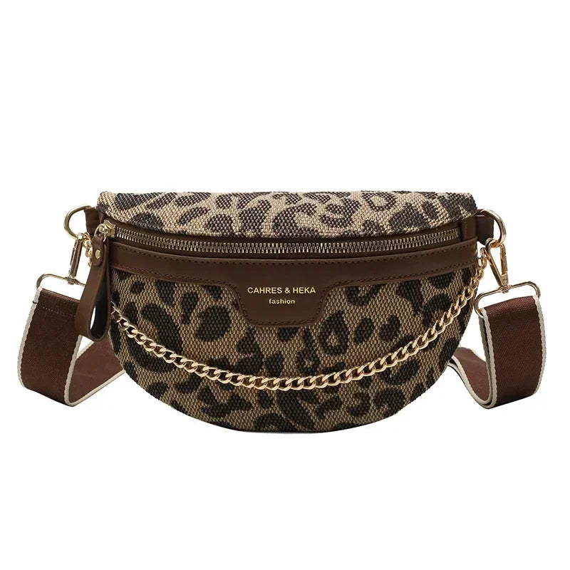 Sac bandoulière leopard femme