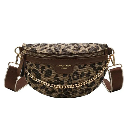 Sac bandoulière leopard femme