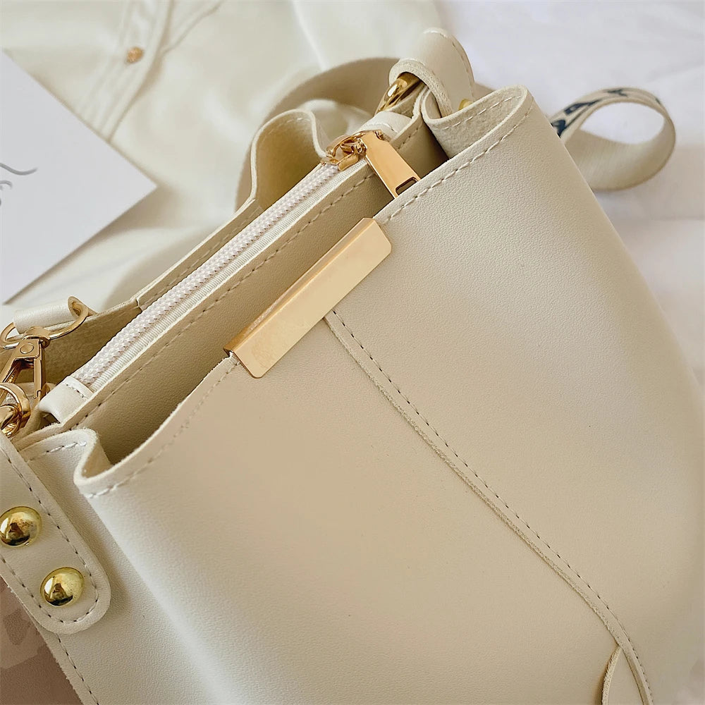 sac de luxe femme sac luxe célèbre marque Sacs à main et bourses pour femmes, en seau, marque, décor écharpe en soie Pure, sangle Large, sac à bandoulière de grande capacité, nouvelle collection, 2022