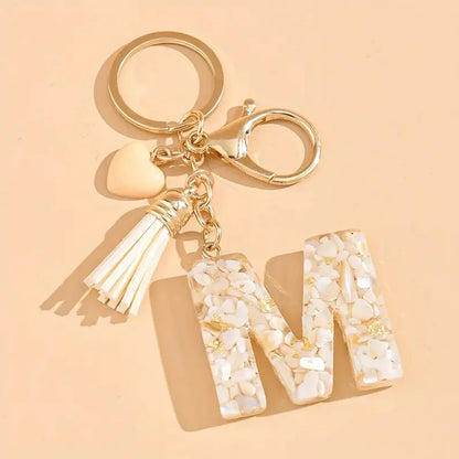 Porte clé avec lettre alphabet