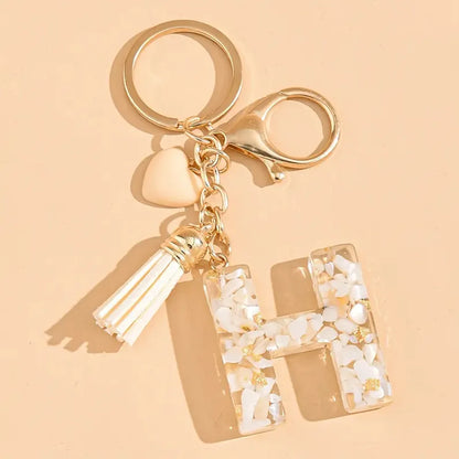 Porte clé avec lettre alphabet