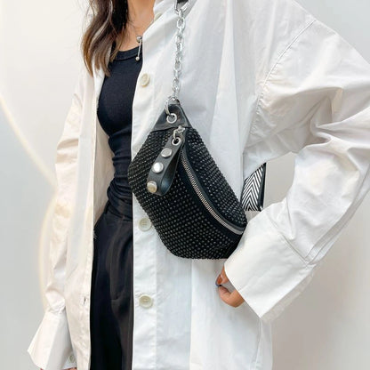 Sac banane clouté femme