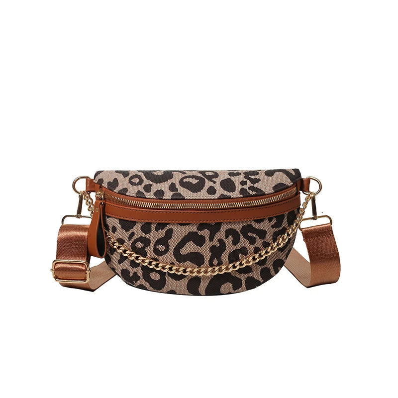 Sac banane bandoulière leopard
