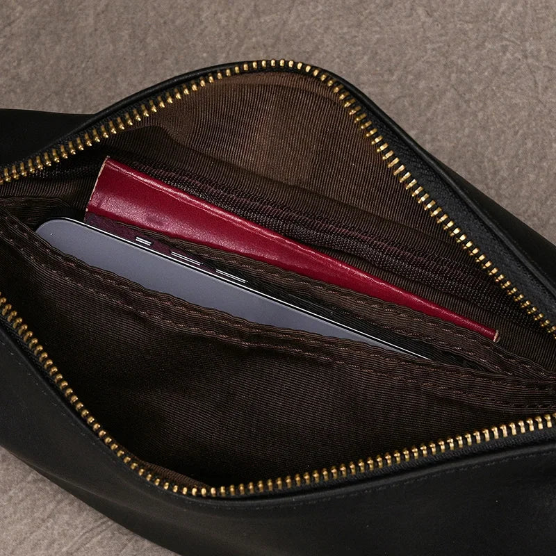 Sac banane pour homme en cuir