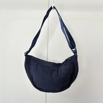 Sac demi-lune velours